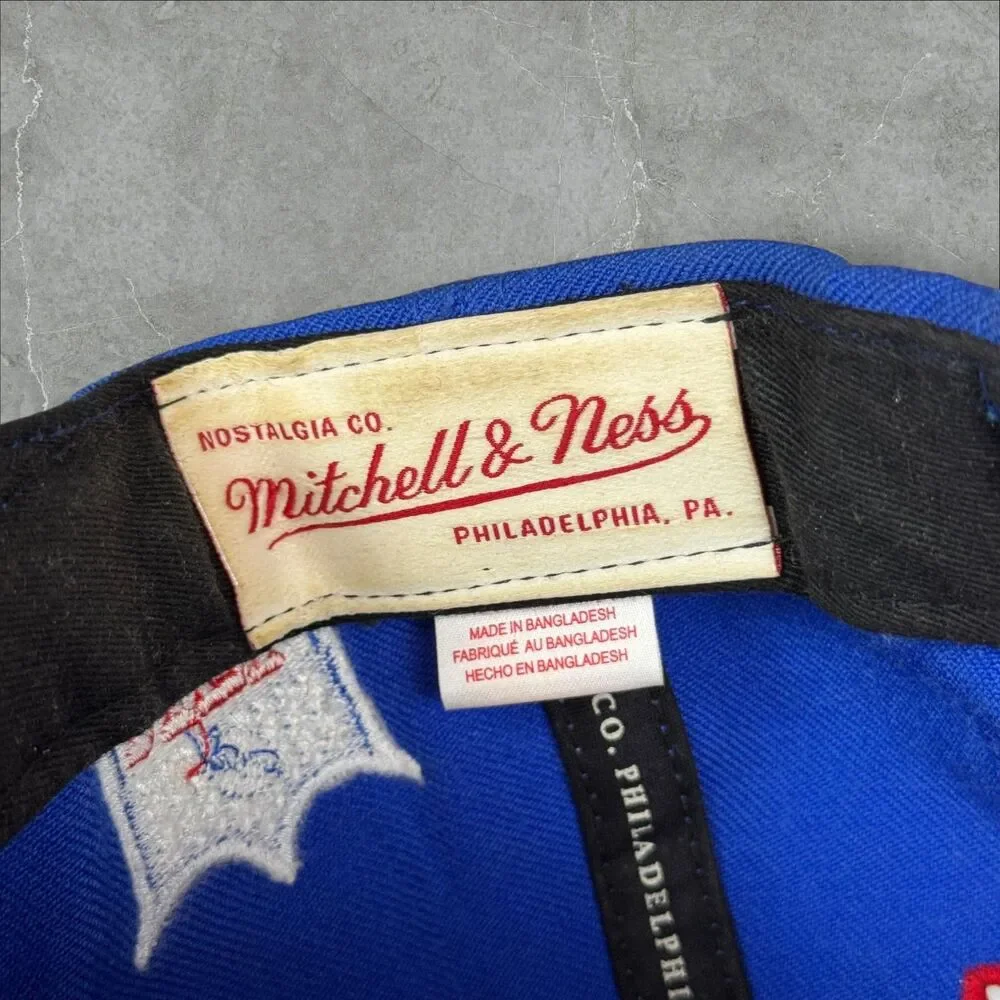 Mitchell & Ness Buffalo Bills Side Patch NFL Football Embroidered Snap Back Hat - Picture 7 of 7